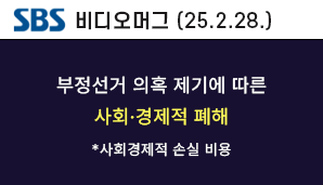 [SBS 비디오머그] 부정선거 의혹 제기에 따른 사회, 경제적 폐해  